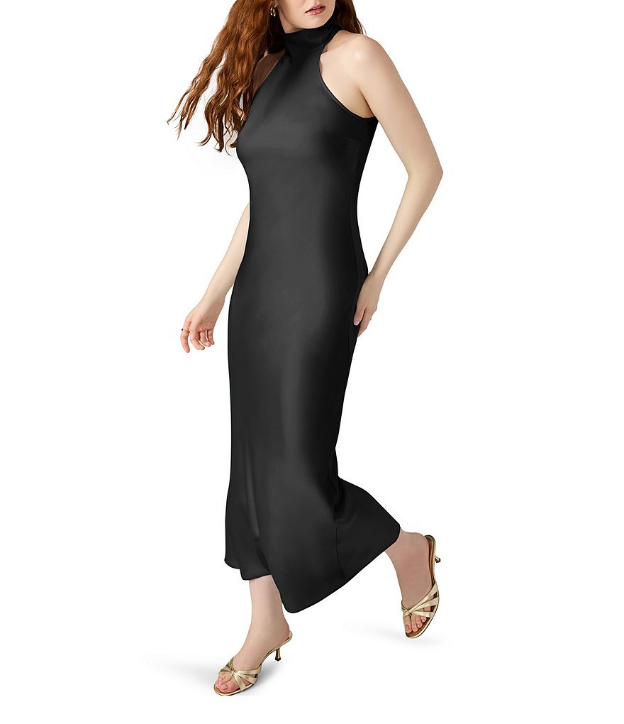 Lara High Neck Sleeveless Maxi Dress - Image 3
