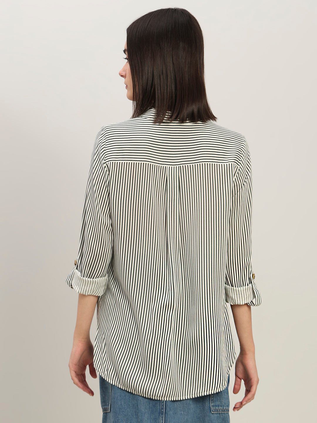 GREEN STRIPED SHIRT - Image 4
