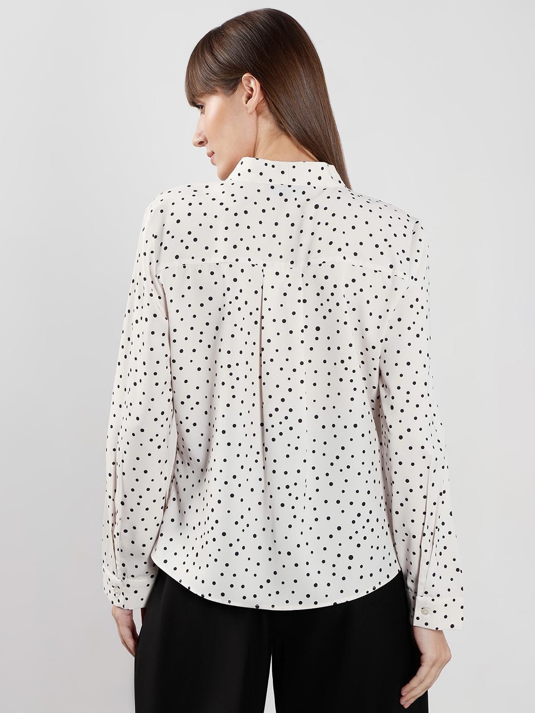 VERO MODA WHITE & BLACK PRINTED TOP - Image 3