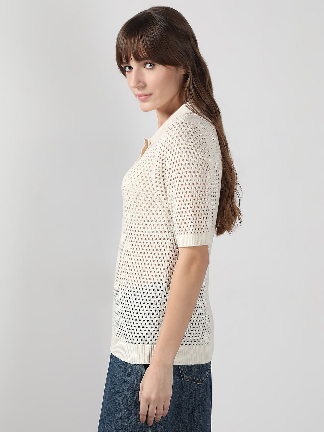 WHITE KNITTED TOP - Image 4