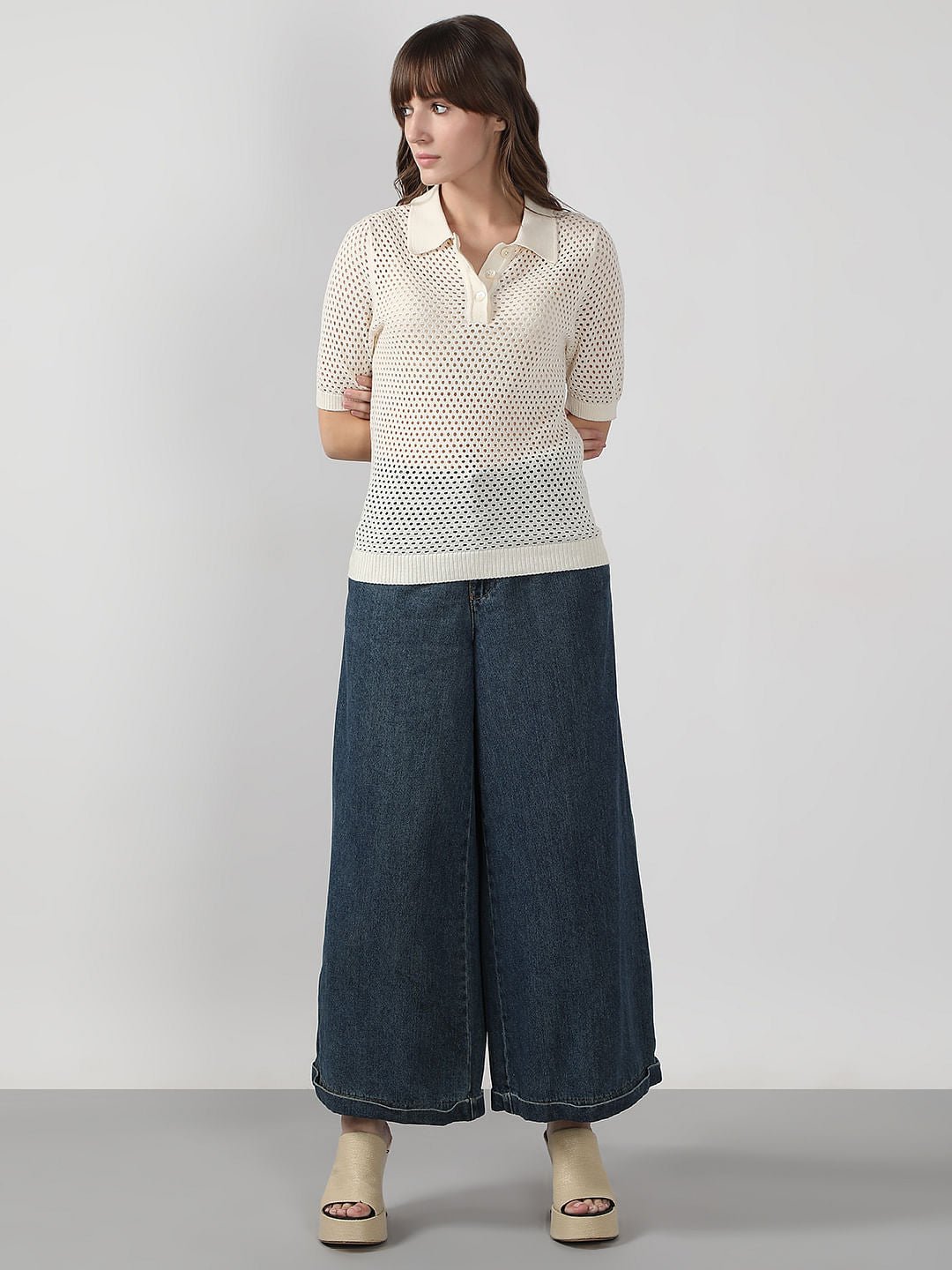 WHITE KNITTED TOP - Image 6