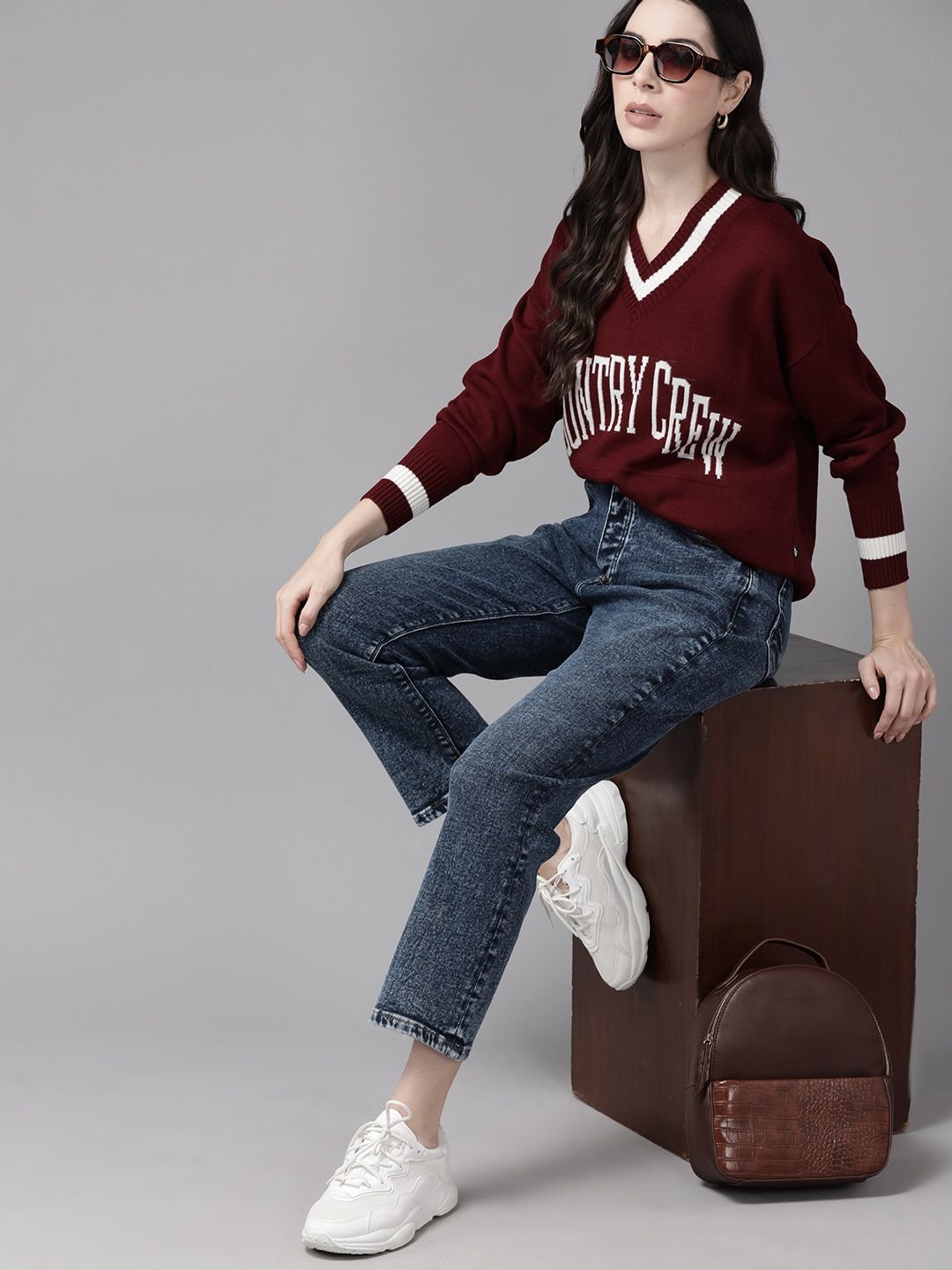 The Lifestyle Co. Typography Acrylic Pullover - Image 5