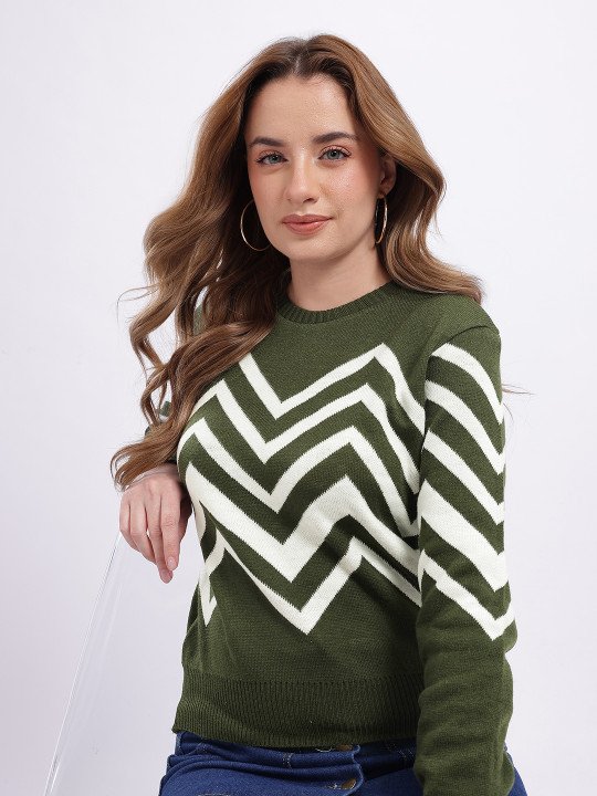 Chevron Design Pullover