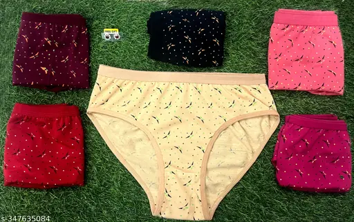 PACK OF 3 PURE COTTON BRIEFS FOR WOMENS/GIRLS FOR EVERYDAY USE PANTYS COMFORTABLE MULTICOLOUR PANTYS WITH FREE GIFT - Image 3