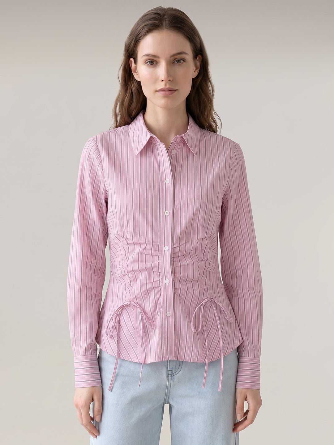 PINK STRIPED SHIRT - Image 2