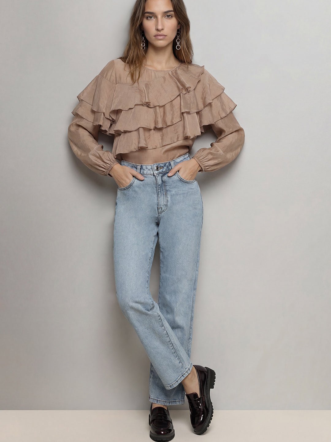 LIGHT BLUE STRAIGHT FIT JEANS