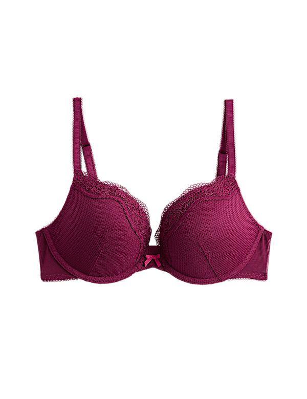 Jasmine Lace Wired Push Up Plunge Bra (A-E) - Image 8