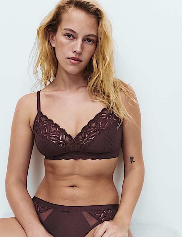 Amelia Lace Non Wired Full Cup Bra (A-E) - Image 2
