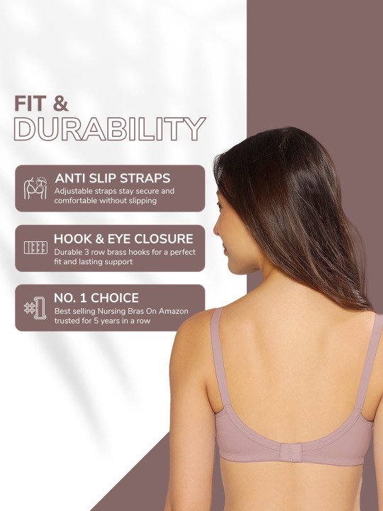 Pack of 3 Cotton Non-Padded Non-Wired Maternity Bra - Image 7