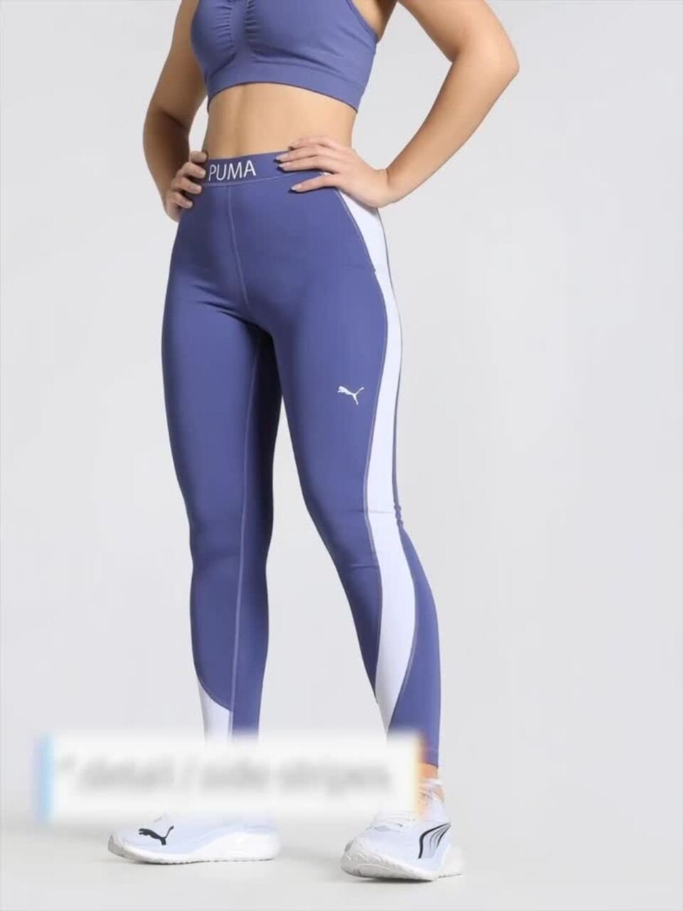 Women Strong Colour Block High-Waisted 7/8 Training Tights - Image 3