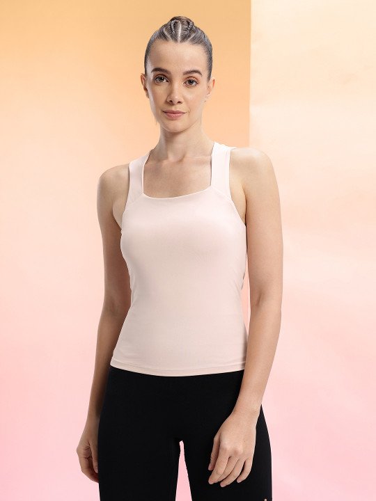 Scoop Neck Rapid-Dry Slim Fit Training Tank T-shirt - Image 3