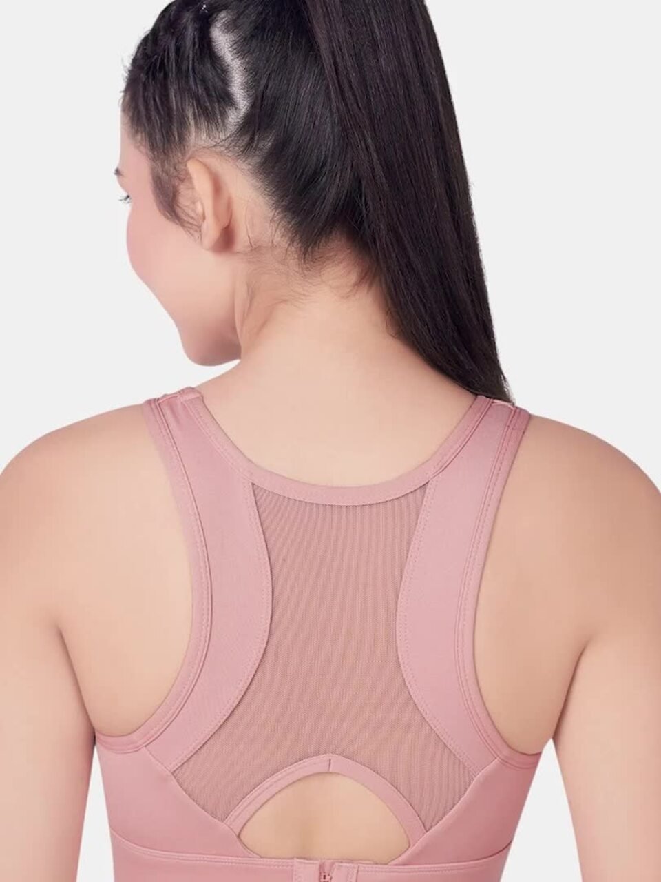 Women Full Coverage All Day Comfort Removable Padding Rapid-Dry Sports Bra - Image 3