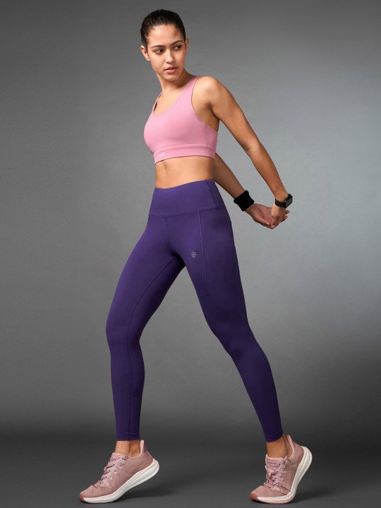 Women's Do It All Purple Performance COMFlex Tights - Image 4