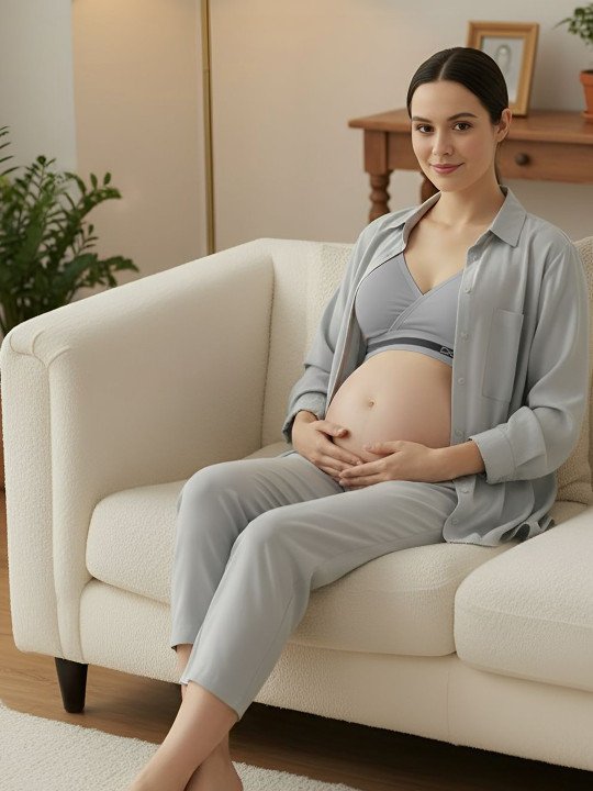 Front Closer Wireless Nursing Maternity Breastfeeding Bra. - Image 3