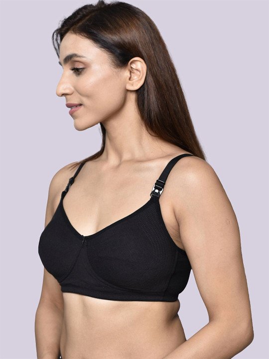 Bamboo Cotton Non-Padded Full-Coverage Side support Maternity Bra - Image 3