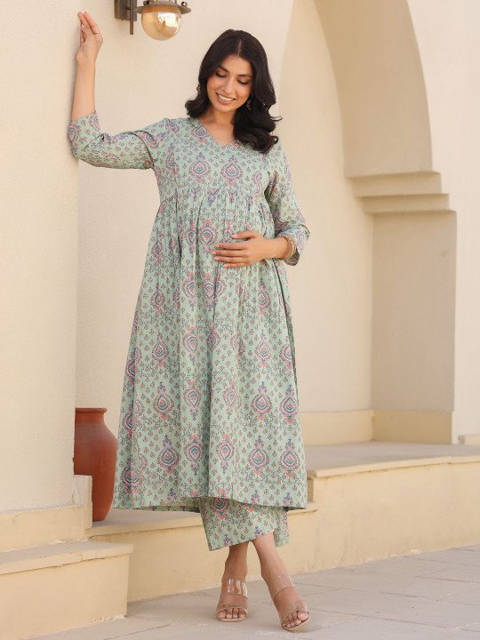 Printed Maxi Nightdress - Image 5