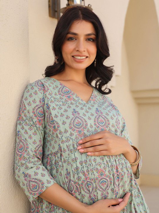 Printed Maxi Nightdress - Image 7