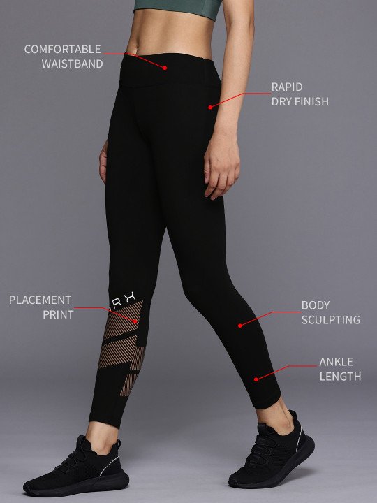 Women Rapid-Dry Antimicrobial Finish Training Tights - Image 2