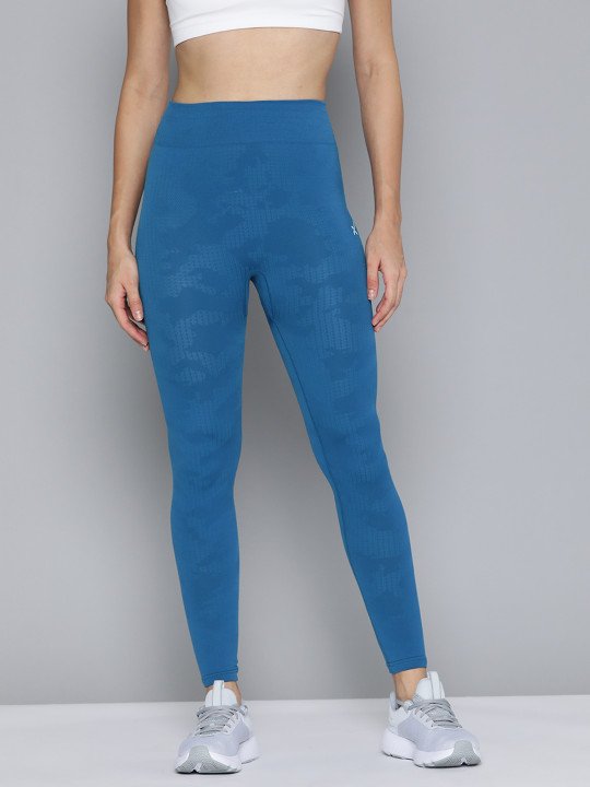 Printed Reflective Seamless Yoga Tights - Image 2