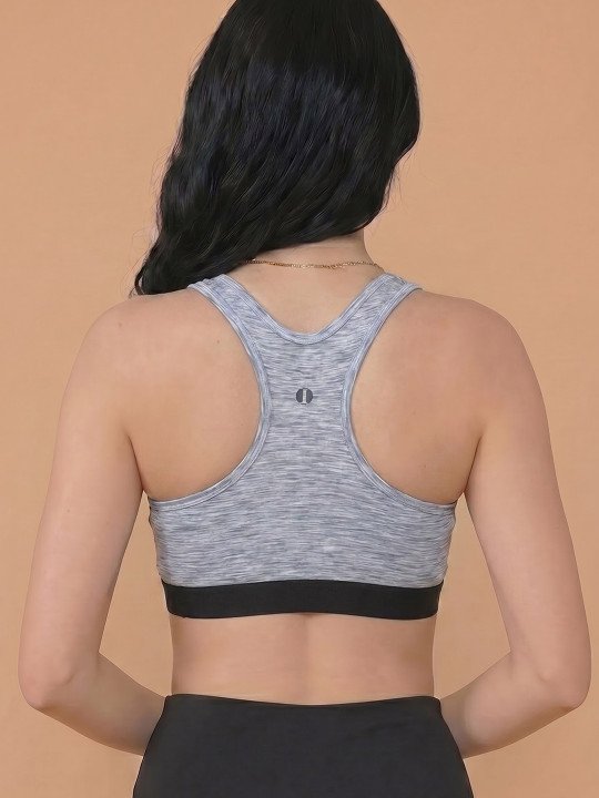 Women Full Coverage Lightly Padded Dry Fit Workout Bra - Image 2