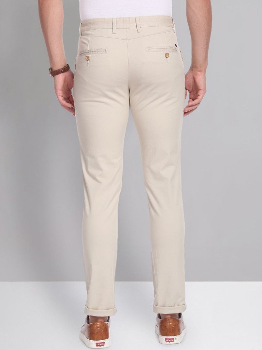Solid Twill Casual Chinos - Image 5