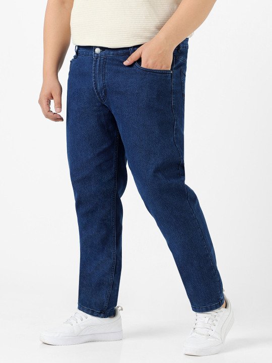 Men Blue Stretchable Regular Fit Solid Jeans - Image 3
