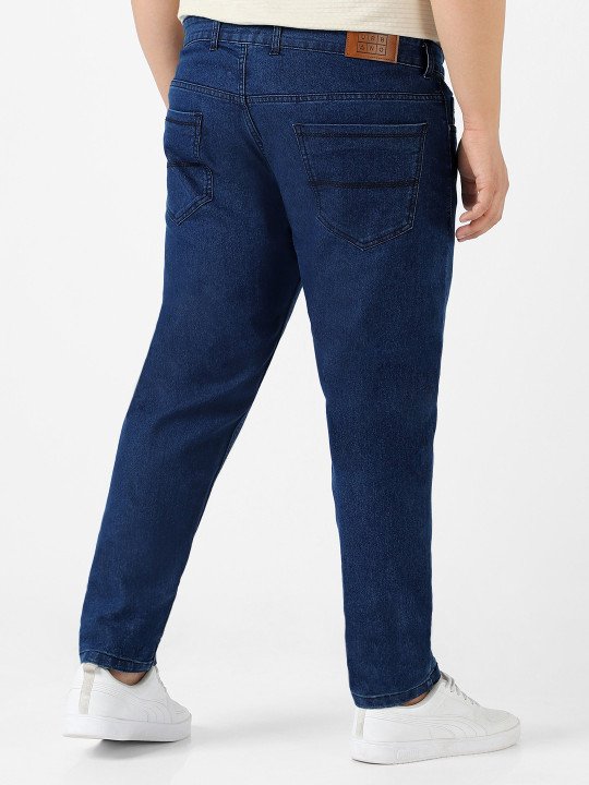 Men Blue Stretchable Regular Fit Solid Jeans - Image 4