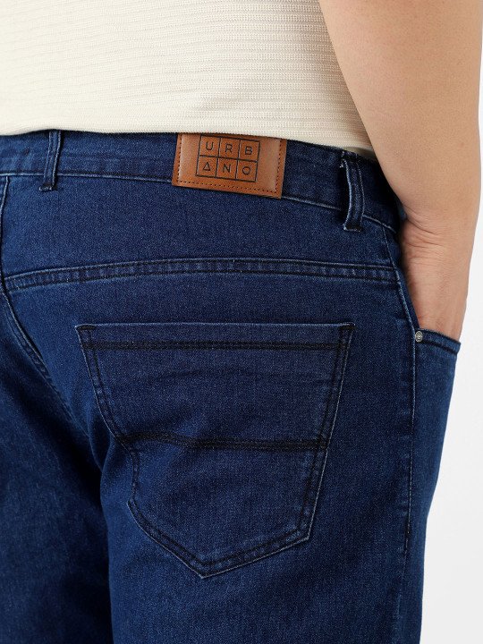 Men Blue Stretchable Regular Fit Solid Jeans - Image 6