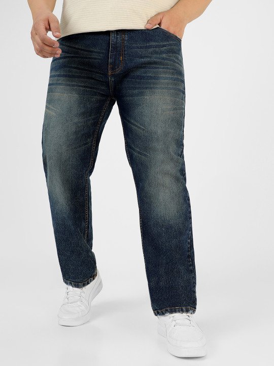 Regular Fit Stretchable Washed Jeans