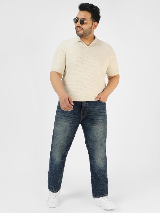 Regular Fit Stretchable Washed Jeans - Image 3