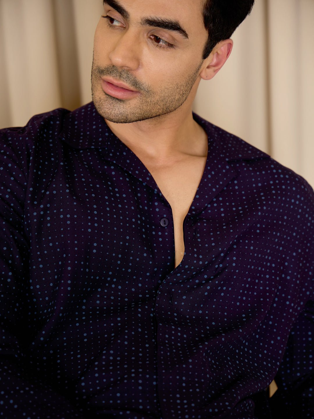 Micro Wave Button Down Pyjama Set - Image 3