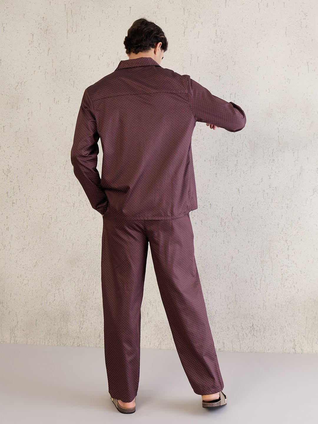 Geometric Dash Button Down Pyjama Set - Image 3