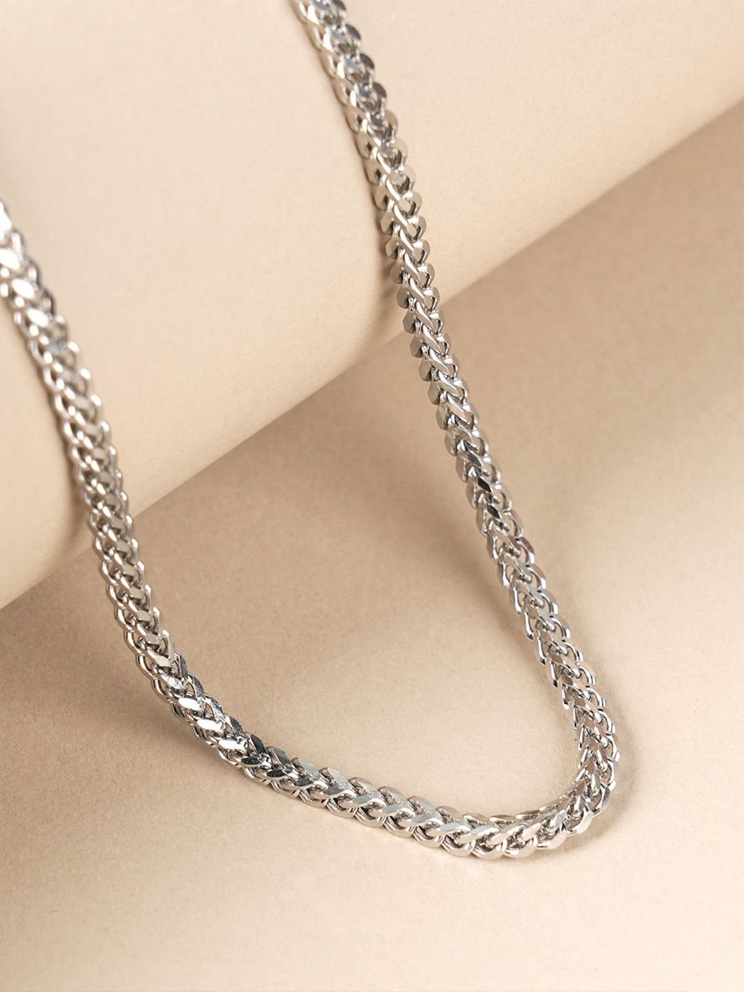 Men Rhodium-Plated Stainless Steel Waterproof & Anti-Tarnish Chain - Image 2