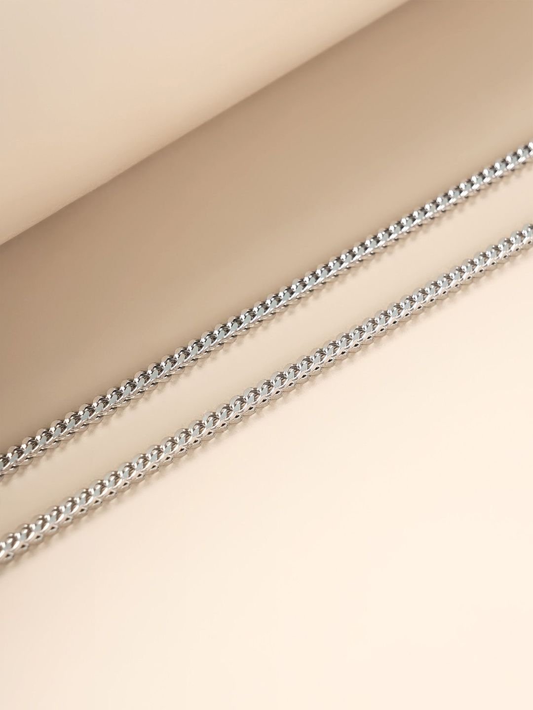 Men Rhodium-Plated Stainless Steel Waterproof & Anti-Tarnish Chain - Image 4