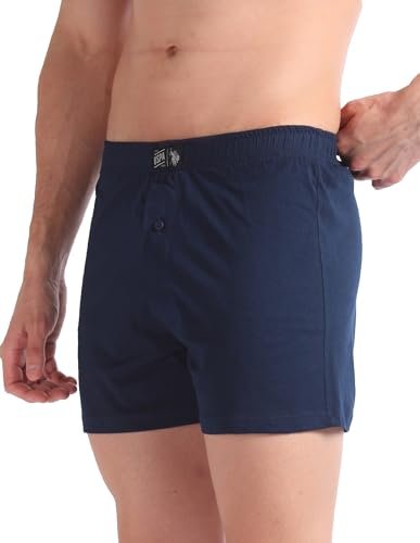 U.S. Polo ASSN. Mens OEX01 Pure Cotton Inner Boxers - Pack of 2 - Image 2