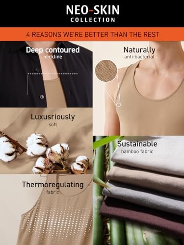 DAMENSCH Neo-Skin Round Neck Anti-Bacterial Bamboo Vest | Sustainable Bamboo Fabric, Luxuriously Soft, Naturally Anti-Bacterial, Advanced Moisture Control Fabric, Contoured Neckline - Image 2