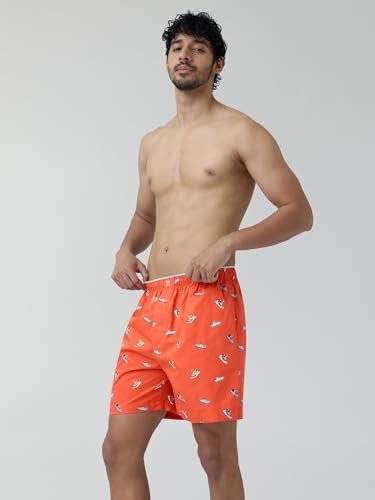 XYXX Men's Renew Super Combed Cotton Regular Fit Printed Boxer Shorts with No Marks Waistband & Dual Side Pocket (Pack of 2) - Image 3