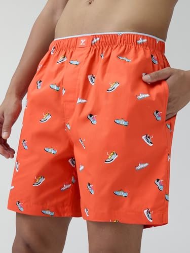XYXX Men's Renew Super Combed Cotton Regular Fit Printed Boxer Shorts with No Marks Waistband & Dual Side Pocket (Pack of 2) - Image 4
