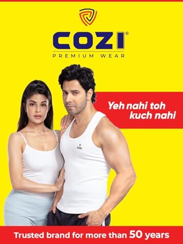 Lux Cozi Men's White Round Neck Sleeveless Cotton Vest (Pack of 3) - Image 3