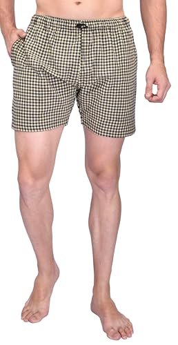 Plus Size Men's Ultra-Light Soft Cotton Checkered Boxer Shorts with Pocket Comfortable All Day Wear | Size - S to 6XL | Pack of 5 - Made in India - Image 4