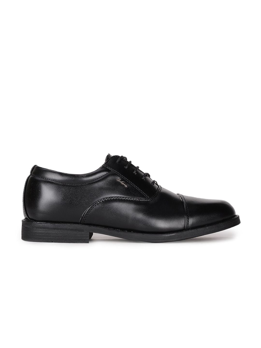 Bata Men Black Solid Formal Oxfords - Image 3
