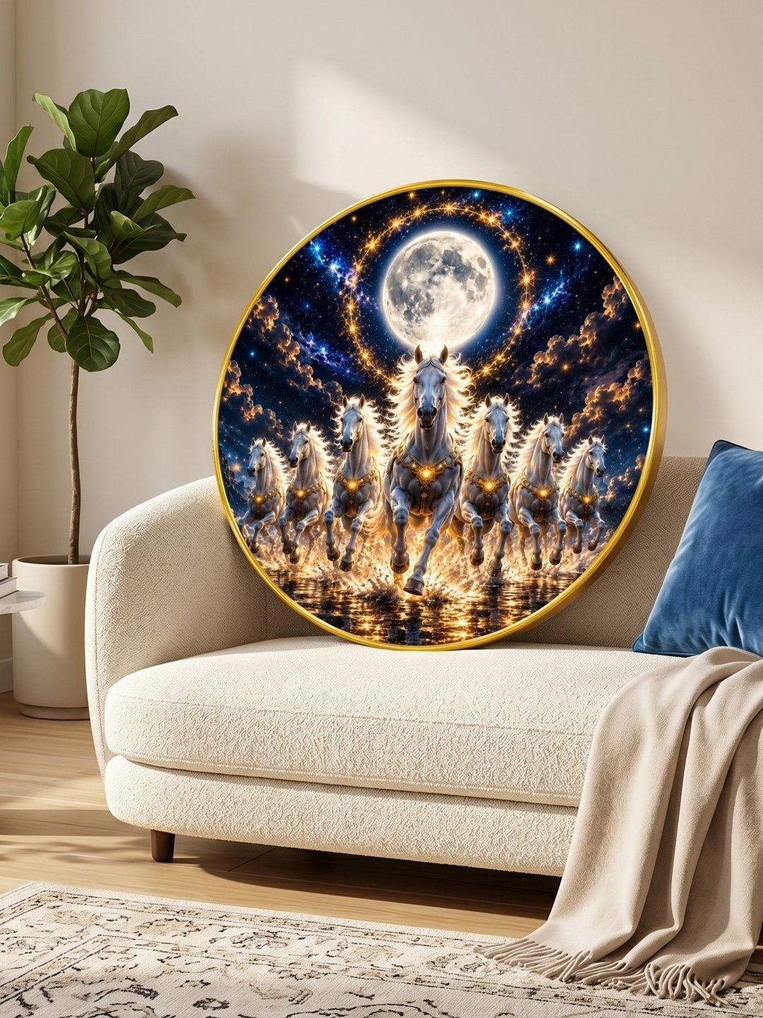 Myntra Elegant Homes Multicoloured MDF Other Wall Paintings