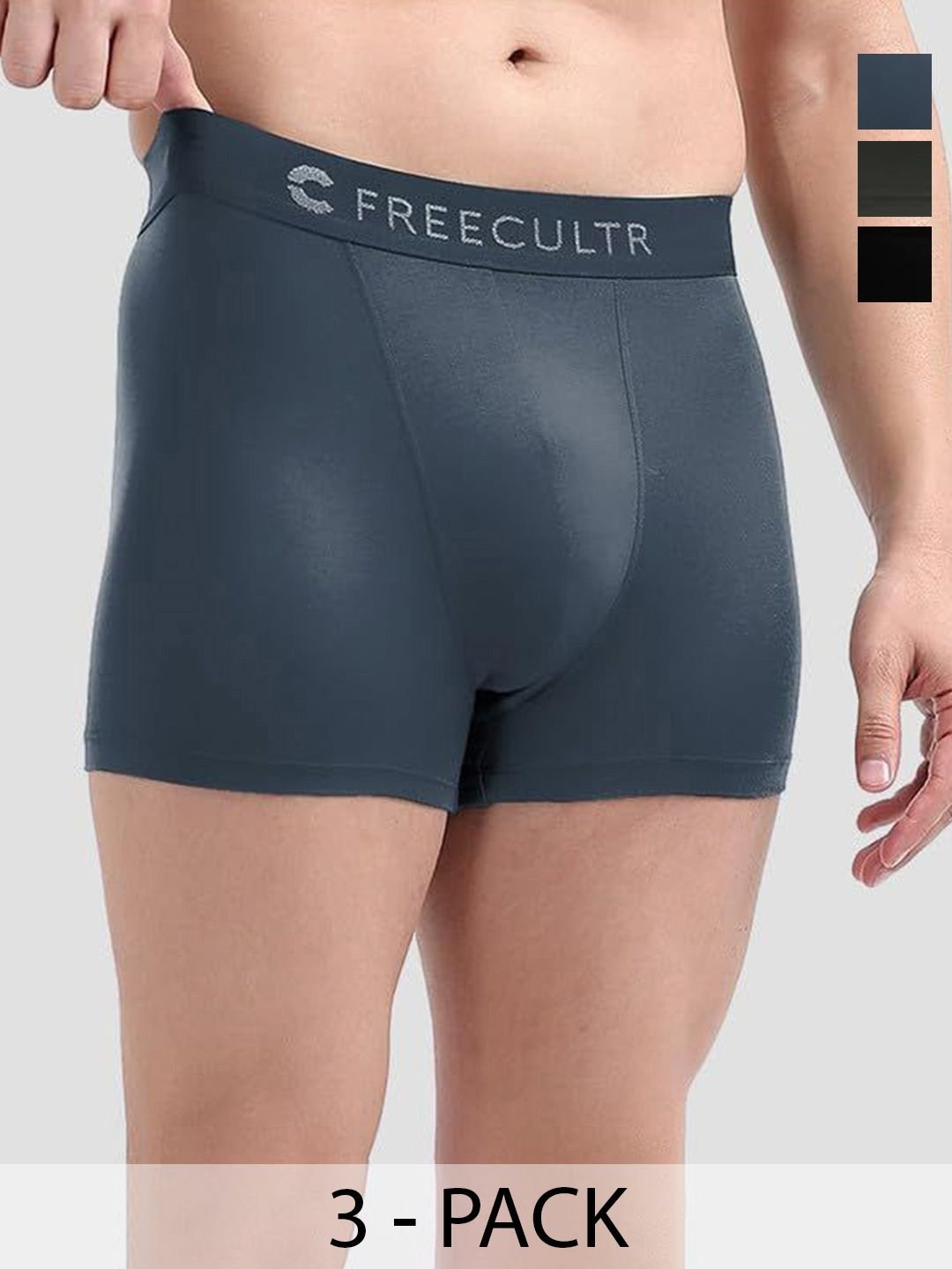 FREECULTR Pack Of 3 Anti-Bacterial Trunks
