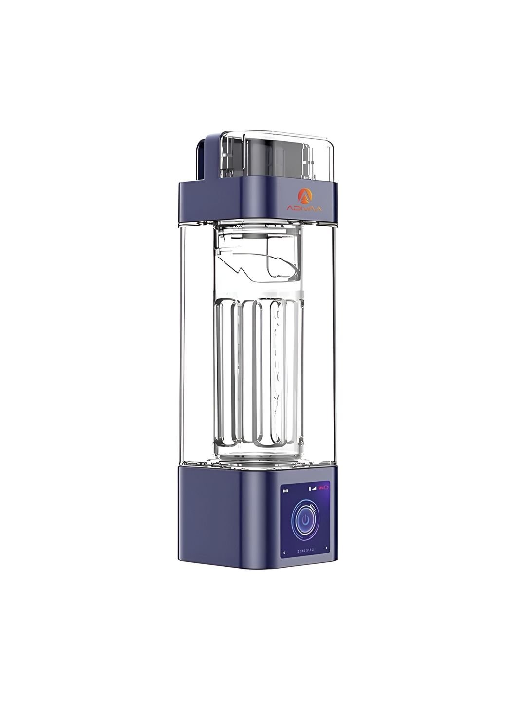 ADIVAA Purple & Transparent Touchscreen Smart Panel for Gym & Daily Use Water Bottle 350ml