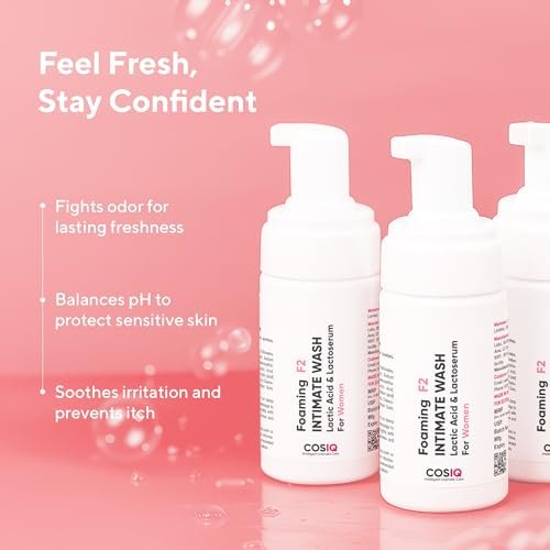 Cos-IQ Brightening Intimate Wash for Women, 100ml | Hygiene Wash | With Lactic Acid & Lactoserum | Prevents Itching & Irritation & Dryness, Ph Balanced | Vaginal Wash for All Skin Types - Image 3