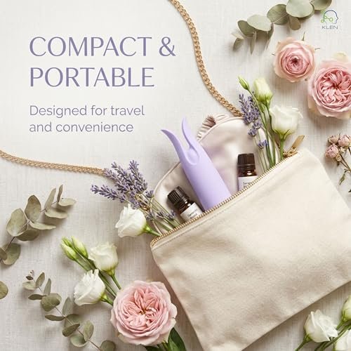 KLEN Body Massager Machine Automatic Comfortable Wellness Female Tool | Personal Massager for Woman Portable Rechargeable Waterproof Dual Tip Vibrating Device For Self Relaxation, (ABS+Silicone) - Image 4