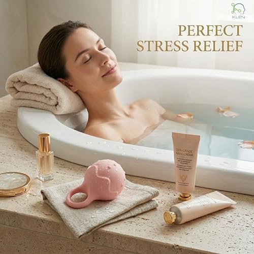KLEN Body Massager Machine For Women Stress Relief Vibrating Portable Tool | Personal Massager For Woman Rechargeable Silicone Wellness Electric Handheld Waterproof Wireless Self Care Relaxation Device - Image 2
