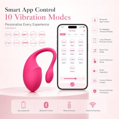 Rechargeable Wireless Personal Care Massager Device, Multi-Mode Vibration, Soft Silicone Finish, Compact Portable Design, USB Rechargeable, Rosie - Image 3