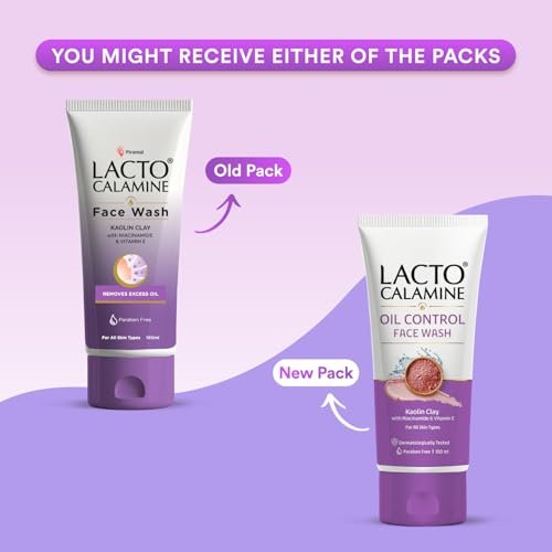 Lacto Calamine Face Wash For Oily Skin |100ml each- Pack of 2 | Kaolin Clay, Niacinamide & Vitamin E | Facewash Reduces Excess Oil, Controls Pimples, Blackheads & Whiteheads |Face wash For Women & Men - Image 2