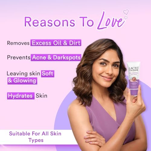 Lacto Calamine Face Wash For Oily Skin |100ml each- Pack of 2 | Kaolin Clay, Niacinamide & Vitamin E | Facewash Reduces Excess Oil, Controls Pimples, Blackheads & Whiteheads |Face wash For Women & Men - Image 3